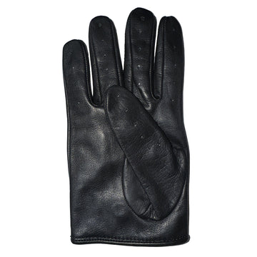 HILASON Genuine Leather Men's Driving Show Right Hand Glove Black